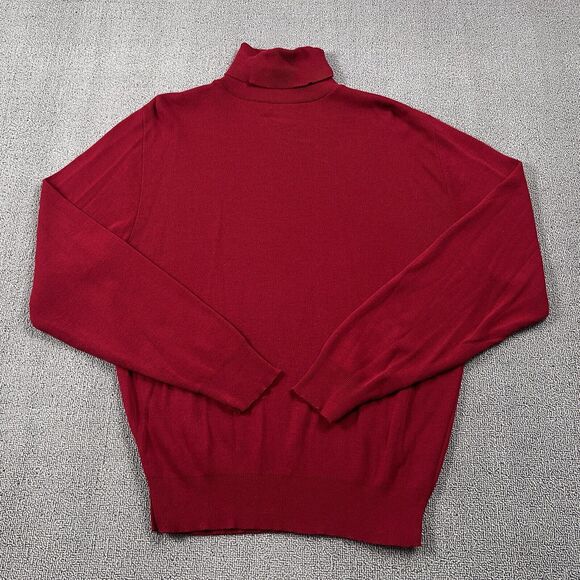 Vintage Le Tigre Sweater Adult Large Red Turtle Neck Sweatshirt Casual Men's - Picture 1 of 15